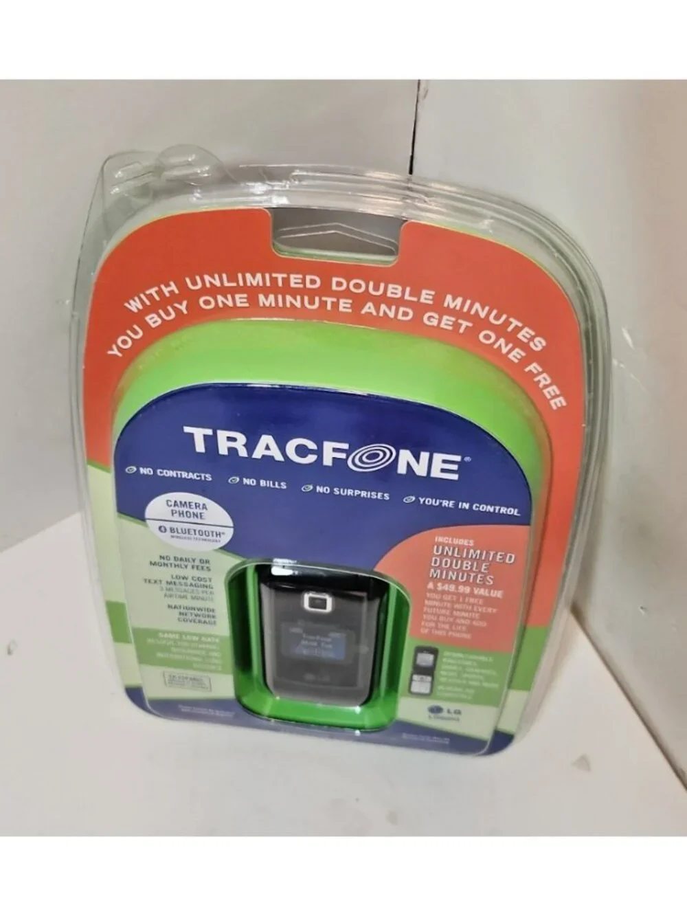 New LG 600G Tracfone No Contract Cell Phone Not Scanned For Activation Sealed